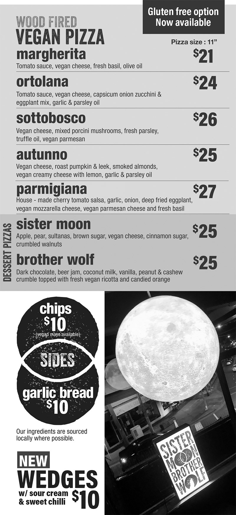 Vegan Menu